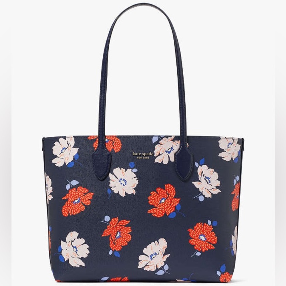 NWT! $248 MSRP kate spade Bleecker Dotty Floral Large Tote - Picture 4 of 11